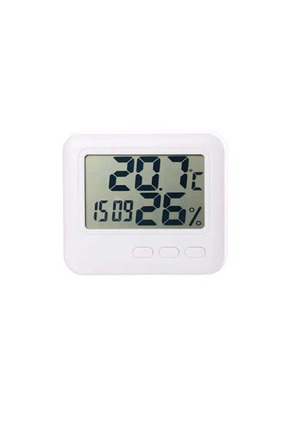 Rao Digital thermometer for indoor use with built-in hygrometer and time display, dimensions 8.2x7.2 cm,