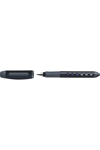 OEM School pen, grip area, 3 ink control windows, black