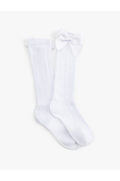 Koton Bow Detailed Over-The-Knee Socks