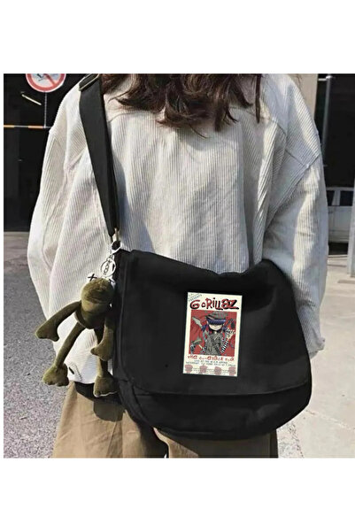 Gofeel Gorillaz Black Messenger Bag