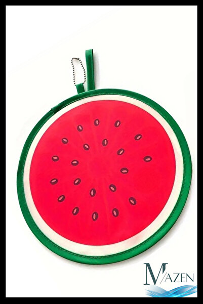 MAZEN Katlanabilir Oval Yelpaze | Karpuz Dilimi | Taşınabilir Pratik| Yazlık ...