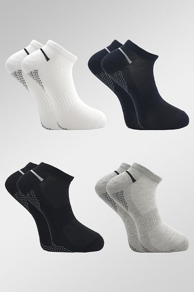 KARDEŞLER ÇORAP Men's Cotton Booties 4 Pack