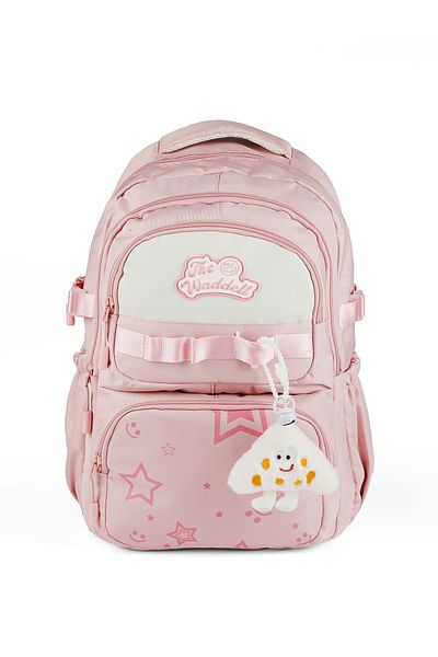 Royal Glow Geantă de școală Sweet Girl cu jucărie și cadou de accesorii din țesătură de lux de calitate