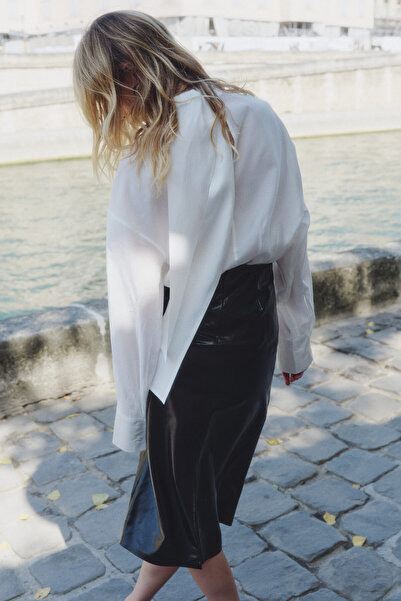 H&M Fiyonk Yakalı Bluz