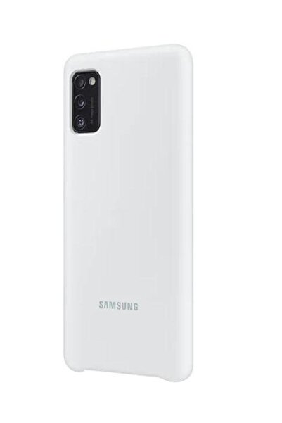 Samsung Protectie Spate Silicone EF-PA415TWEGEU pentru Galaxy A41 (Alb)