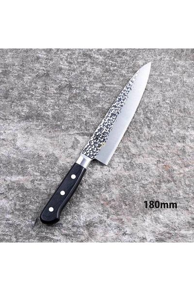 OEM Japanese Santoku hammered kitchen knife 180mm