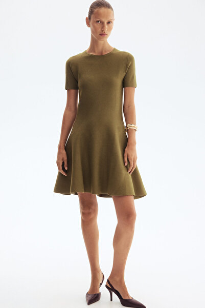 H&M Lastik Örgülü Elbise