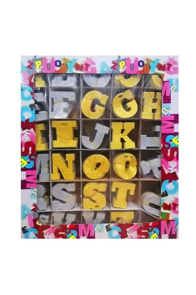 Banadabak EVA HARF A-Z SİMLİ YAPIŞKANLI 7 CM 696 LI 0144 ( 1 ADET FİYATIDIR)
