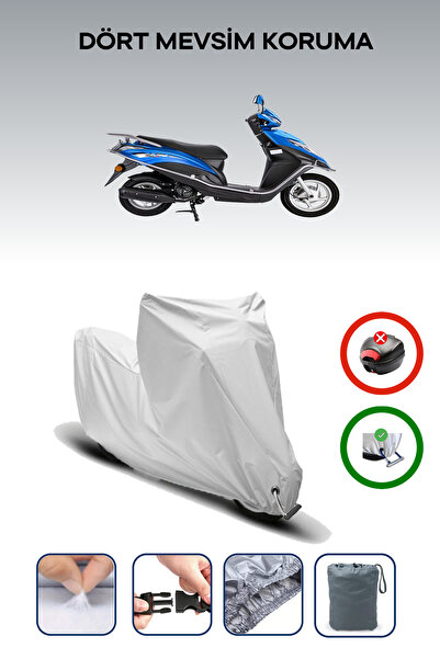 Breen Gray Lock Compatible Kanuni Mati 125 Motorcycle Tarpaulin