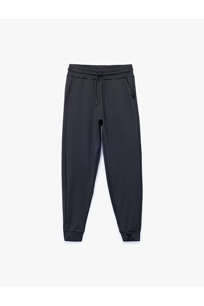 Koton High Waist Lace-Up Sports Jogger Sweatpants