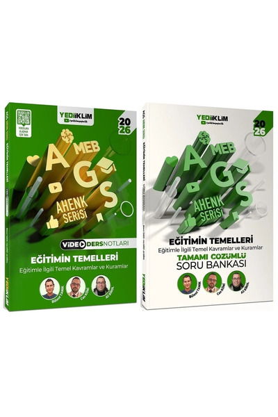 Bi bigelio Yediiklim 2026 MEB-AGS Eğitimin Temelleri Video Ders Notları + Sor...