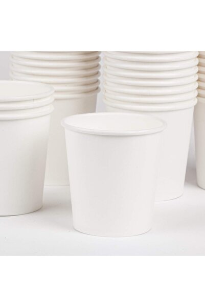 T7 4oz Disposable White Paper Coffee Cups no lids 100ct, mini coffee cups