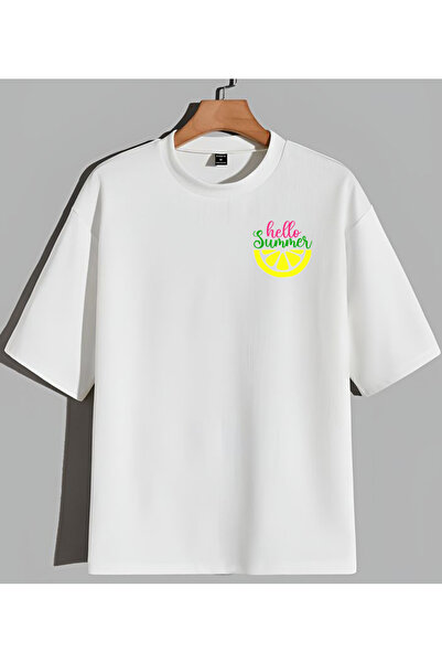 Sebesta Fashion تي شيرت قطني مطبوع عليه ليمون للموسم الجديد من SEBESTA FASHION