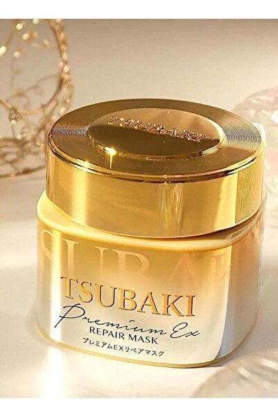 TSUBAKI قناع ياباني فاخر لإصلاح وترطيب الشعر - 180 جرام