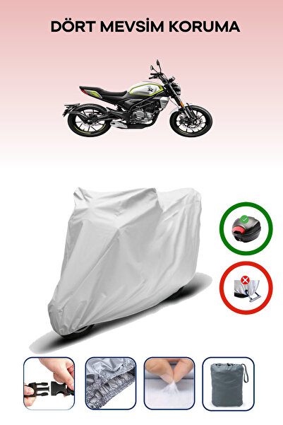 Breen Gri Arka Çanta Uyumlu Cfmoto 250-CLX Motosiklet Branda