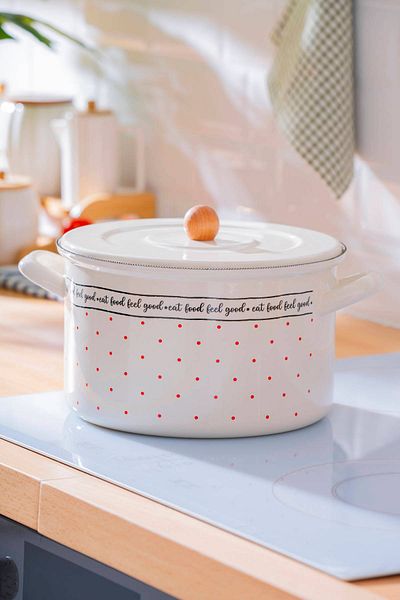 ACAR Feel Good Enamel Deep Pot - 22 cm
