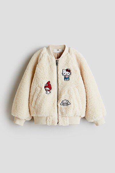 H&M Aplikeli Pelüş Pilot Ceketi