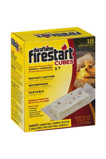 Duraflame مكعبات إشعال نار محمولة مقاومة للماء وإضاءة فورية، 360 جرام