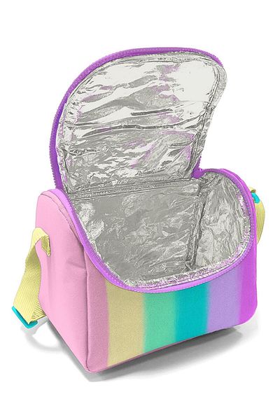 Coral High Set de 3 genți de școală cu model în dungi colorate Geantă primară pentru fete