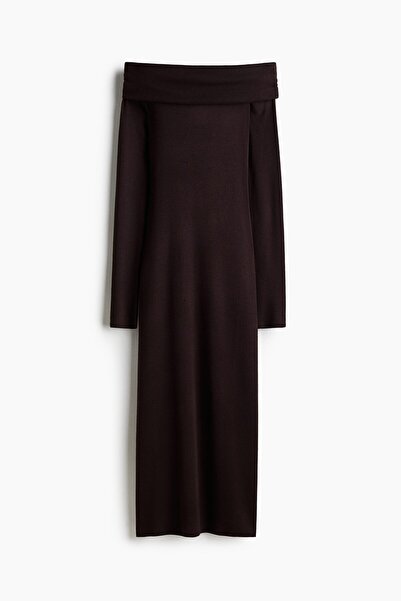 H&M Omuzları Açık Elbise