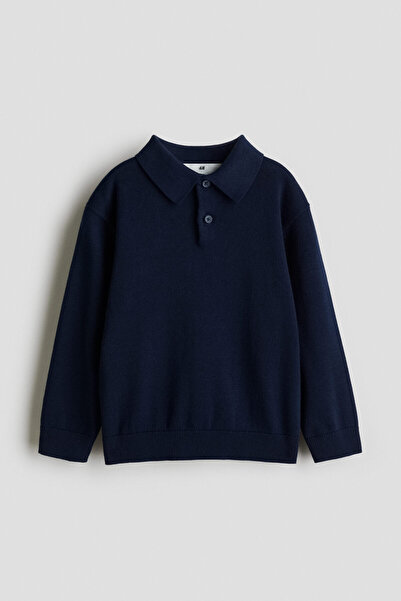 H&M İnce Triko Polo Üst