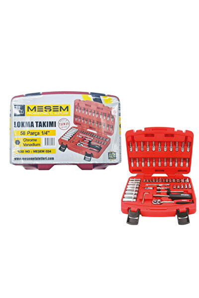 Meşem 1/4 Socket Set 58 Pieces Mes024