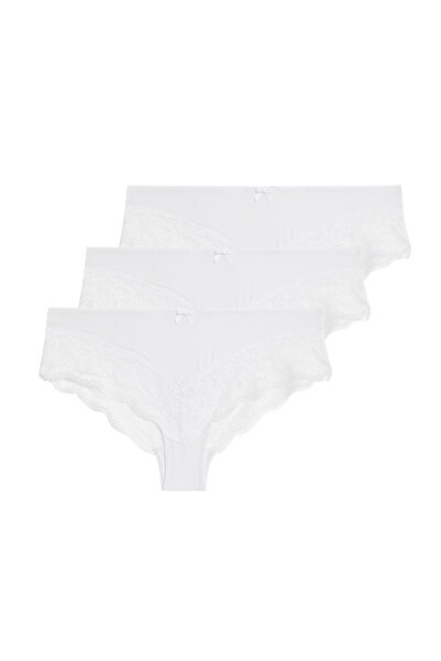 Marks & Spencer 3’lü Dantel Detaylı Brazilian Külot