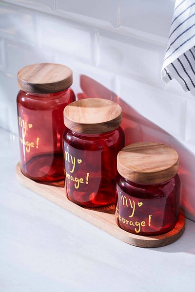 ACAR Pierre Acacia Jar Set with Lid