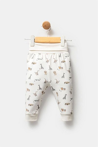 Tiffany Baby Boy African Animals Theme Bottom Ecru Without Booties 32006