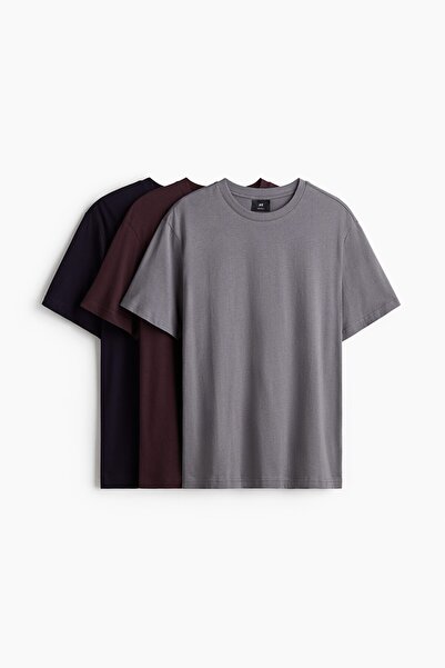 H&M 3'lü Regular Fit Tişört