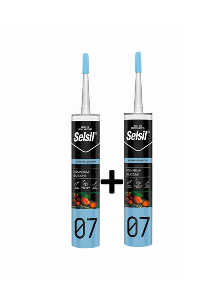Selsil Şeffaf Duşakabin, Akvaryum Silikonu 1. Kalite %100 Su Geçirmez 2'Lİ PAKET