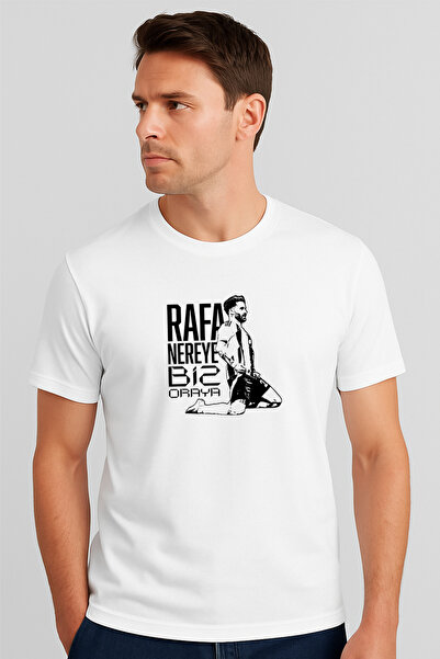 offsidesign تي شيرت رافا سيلفا للجنسين تي شيرت رافا أين نحن هناك مطبوع من الق...