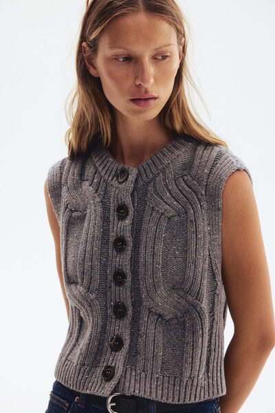 H&M Saç Örgüsü Yelek