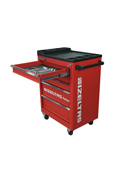 İzeltaş 8235 Partner Seri 5 Çekmeceli Mobil Takım Dolabı – 118 Parça Dolu Tak...