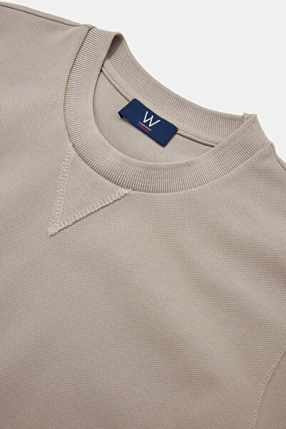 W Collection Mink Circle Neck T-Shirt