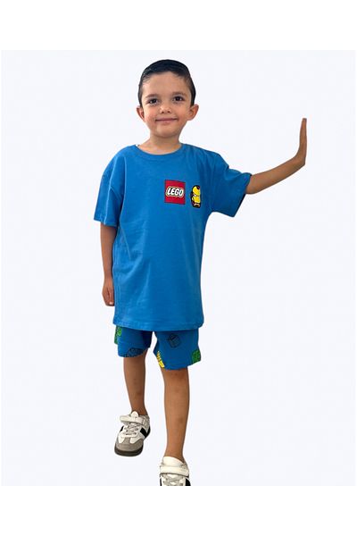 Arya Nisa Kids Boy's Printed Shorts Bottom-Top Set