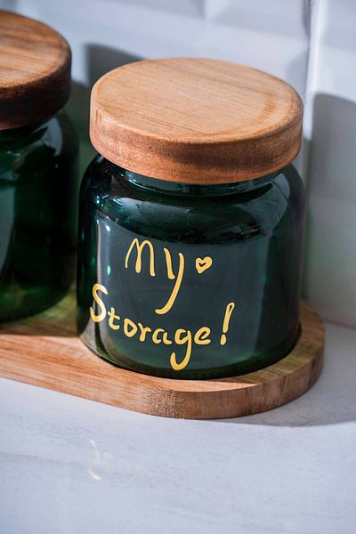 ACAR Pierre Acacia Jar Set with Lid - 12 cm