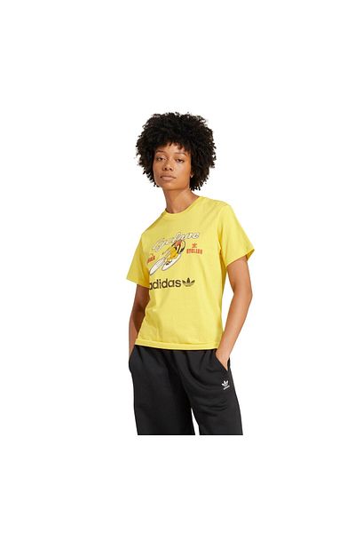 adidas Jy0280-K Cyclone Tee Women's T-Shirt Yellow