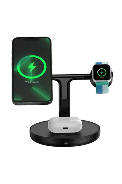 Baseus Wireless Charger Swan 3 in 1 WXTE000101, 15 W, 1.67 A, Black