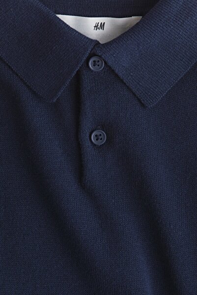 H&M İnce Triko Polo Üst
