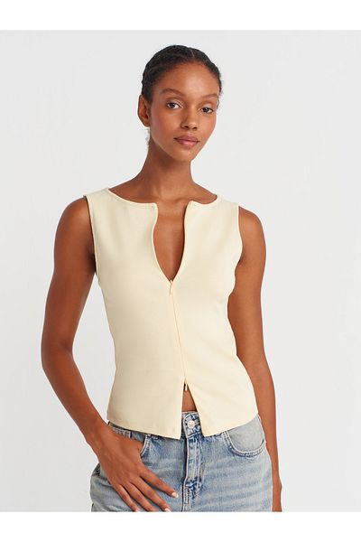 Dilvin 31764 Zipper Detailed Ball-Light Yellow