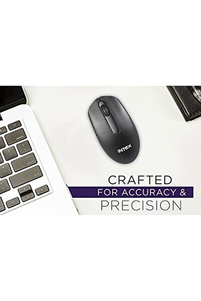 Intex Amaze+ Wireless Optical Mouse 2.4GHz, Black