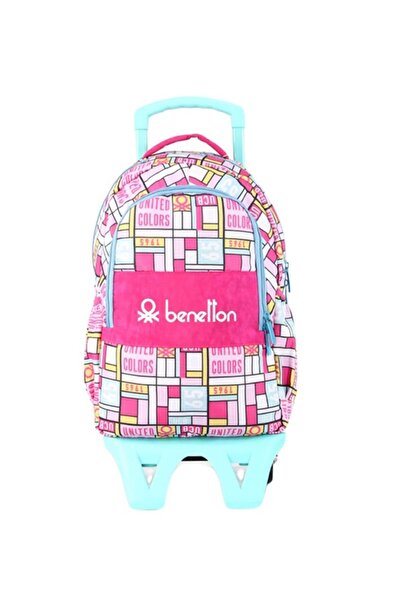 Banadabak OKUL ÇANTASI UNİTED COLORS ÇEKÇEKLİ 76111 ÇİFT BÖLMELİ ( 1 ADET FİY...