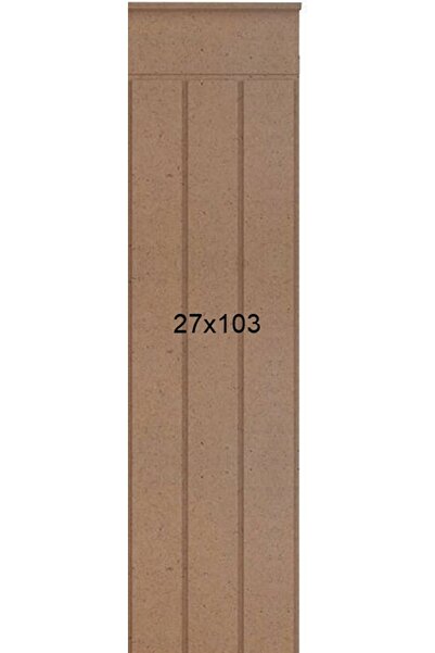 DOGGA PROFILE-PANEL İskandinav Duvar Paneli Mdf Cnc İşlemeli Dekoratif Boyanabilir Duvar Paneli Duvar Çıtası(27X103)