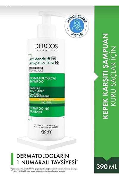 RAFREYON DERCOS - Kepek Karşıtı Şampuan - Kuru Saçlar İçin 390 ml