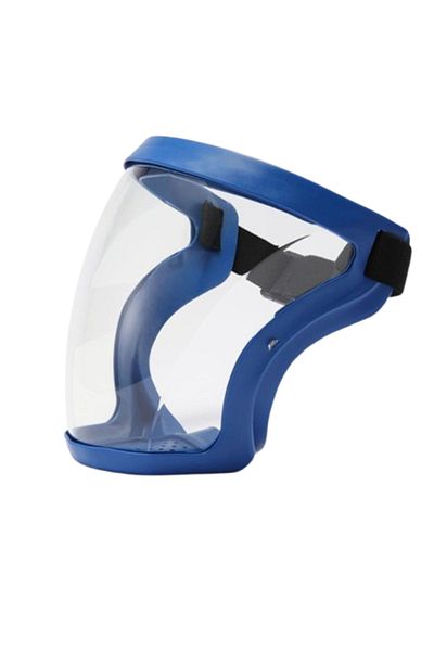 Movidic Anti-Fog Protective Mask, Reusable, Blue/Transparent