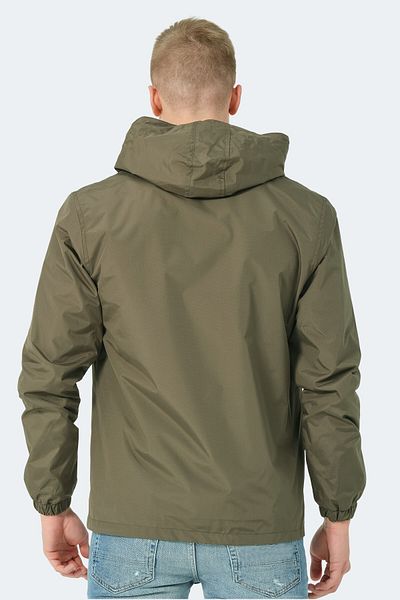 Slazenger Jachetă de vânt Sport Pelenă de ploaie Kaki Bărbați Top sport rezistent la apă Kaki