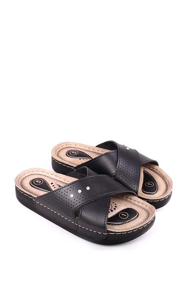 Papuçsepeti Shoe Basket 4871 Hera Women's Orthopedic Comfortable Sole Daily Slippers