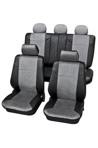 PETEX Set complet huse pentru scaune auto Kreta, montare față-spate, gri