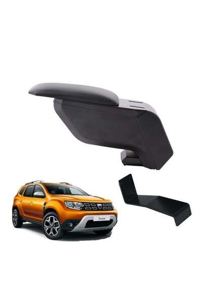 3 Tıkla Dacia Duster 2021 Delmesiz Çelik Ayaklı Siyah Kolçak Kol Dayama